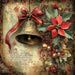 Christmas Bell Sign, DCO-102339, Sign For Wreath, 10x10in Metal Sign