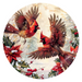 Christmas Cardinals, DCO-102654, Sign For Wreath, 10" Metal Sign