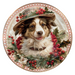 Christmas Dog, DCO-102727-D, Sign For Wreath, 18" Door Hanger