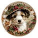 Christmas Dog, DCO-102733-D, Sign For Wreath, 18" Door Hanger