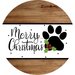 Christmas Dog, DCO-102834-DH, Sign For Wreath, 18" Door Hanger
