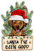 Christmas Dog Sign Wood Sign Door Hanger Decoe-W-443 22