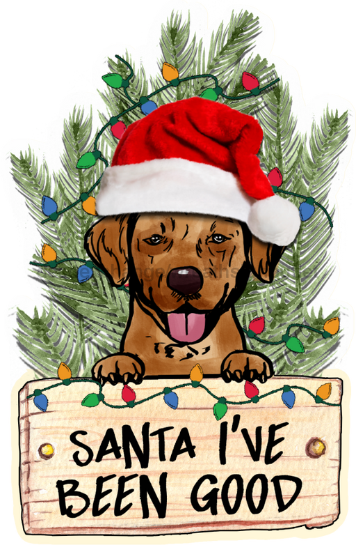 Christmas Dog Sign Wood Sign Door Hanger Decoe-W-443 22