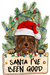 Christmas Dog Sign Wood Sign Door Hanger Decoe-W-448 22