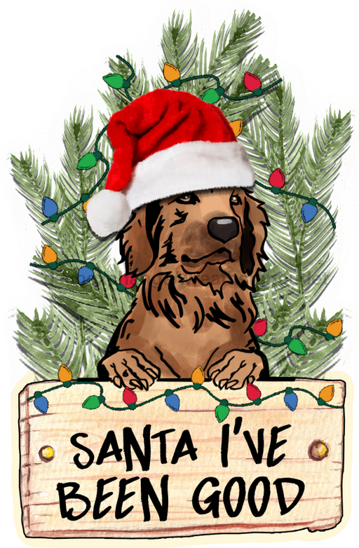 Christmas Dog Sign Wood Sign Door Hanger Decoe-W-450 22