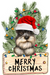 Christmas Dog Sign Wood Sign Door Hanger Decoe-W-455 22