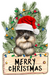 Christmas Dog Sign Wood Sign Door Hanger Decoe-W-455 22