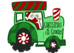 Christmas Door Hanger Tractor Decoe-W-903718 22’ Wood