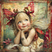 Christmas Fairy, DCO-102139, Sign For Wreath, 10x10in Metal Sign