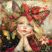 Christmas Fairy, DCO-102140, Sign For Wreath, 10x10in Metal Sign