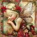 Christmas Fairy, DCO-102142, Sign For Wreath, 10x10in Metal Sign