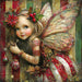 Christmas Fairy, DCO-102144, Sign For Wreath, 10x10in Metal Sign