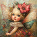 Christmas Fairy, DCO-102151, Sign For Wreath, 10x10in Metal Sign