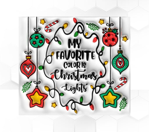 Christmas Lights Tumbler 20 Oz Skinny Decoetumbler-355