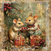 Christmas Mouse Sign, DCO-102459, Sign For Wreath, 10x10in Metal Sign