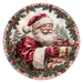 Christmas Santa, DCO-102686-D, Sign For Wreath, 18" Door Hanger