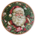Christmas Santa, DCO-102687, Sign For Wreath, 10" Metal Sign