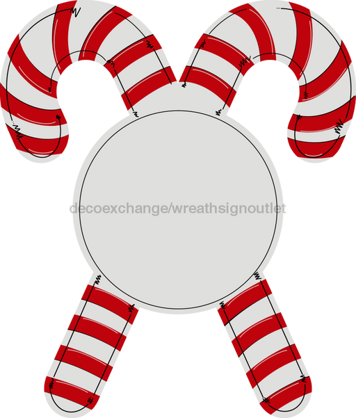 Christmas Sign Candy Cane Door Hanger Wood Sign Decoe-W-263 22