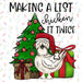 Christmas Sign Chicken Dco-00807 For Wreath 10X10 Metal