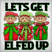 Christmas Sign Elf Funny Decoe-4491 For Wreath 10X10 Metal 10