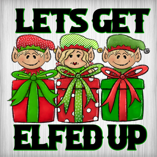 Christmas Sign Elf Funny Decoe-4491 For Wreath 10X10 Metal 10
