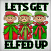 Christmas Sign Elf Funny Decoe-4491 For Wreath 10X10 Metal 10