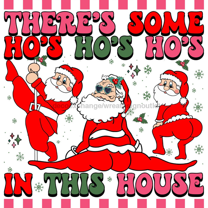 Christmas Sign Funny Decoe-4766 For Wreath 10X10 Metal 10