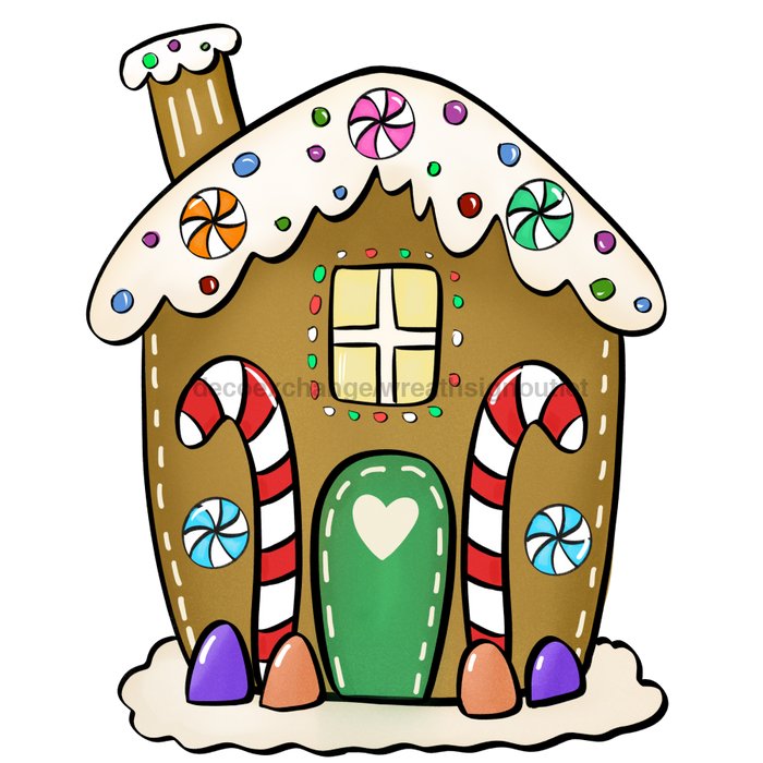 Christmas Sign, Gingerbread House, wood sign, DECOE-W-035 - DecoExchange®