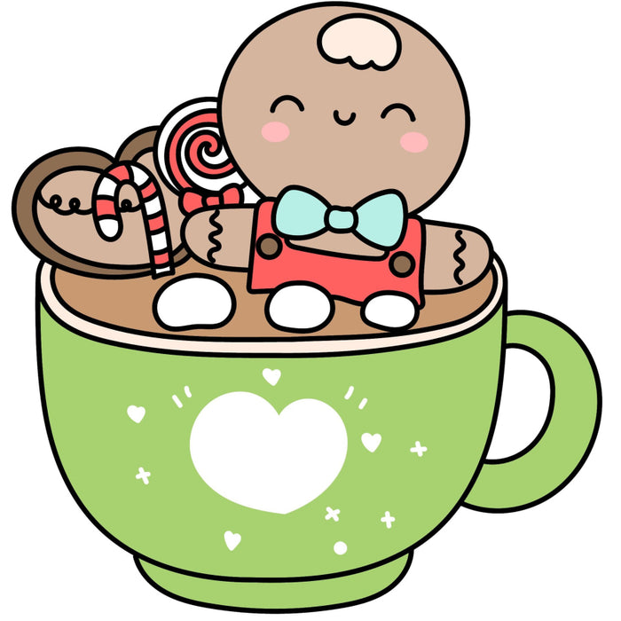 Christmas Sign Gingerbread Mug Wood Sign Decoe-W-903426 22 Door Hanger