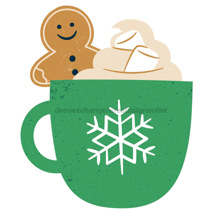 Christmas Sign Hot Cocoa Wood Sign Decoe-W-903410 22 Door Hanger