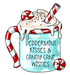 Christmas Sign Mug Peppermint Winter Wood Sign Pcd-W-068 22 Door Hanger