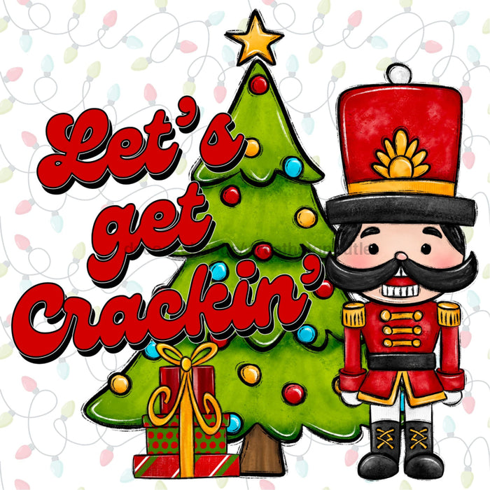 Christmas Sign Nut Cracker Dco-00810 For Wreath 10X10 Metal