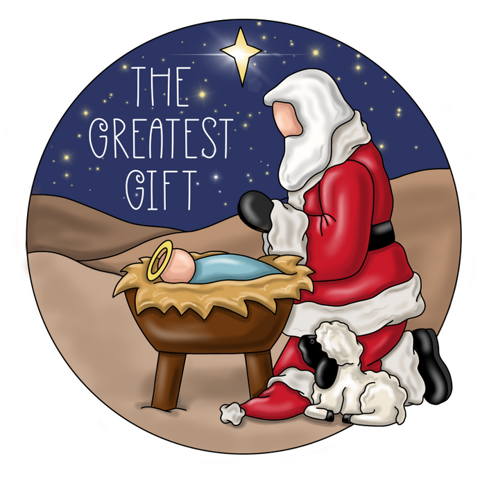 Christmas Sign, Religious Sign, The Greatest Gift Sign, wood sign, PCD-W-034 - DecoExchange®