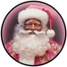 Christmas Sign, Santa Sign, DCO-00551, Sign For Wreath, 10" Round Metal Sign - DecoExchange®