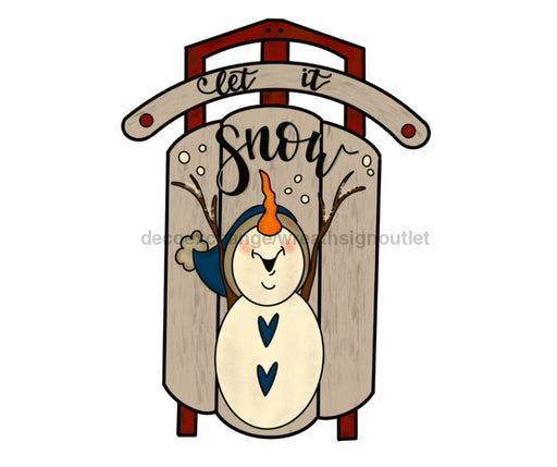 Christmas Sign, Christmas Sleigh, Snowman Sign, Winter Sign, wood sign, CR-W-059-DH - DecoExchange®