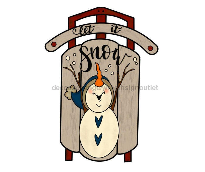 Christmas Sign, Christmas Sleigh, Snowman Sign, Winter Sign, wood sign, CR-W-059-DH - DecoExchange®