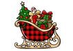 Christmas Sign, Christmas Sleigh Sign, wood sign, DECOE-W-029 - DecoExchange®