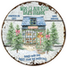 Christmas Sign Vintage Decoe-4675 For Wreath 10 Round Metal