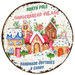 Christmas Sign Vintage Decoe-4678 For Wreath 10 Round Metal