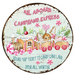 Christmas Sign Vintage Decoe-4679 For Wreath 10 Round Metal