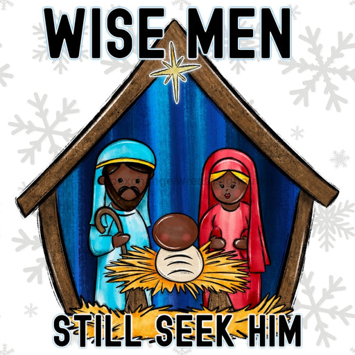 Christmas Sign Wise Men Dco-00815 For Wreath 10X10 Metal