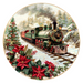 Christmas Train, DCO-102695-D, Sign For Wreath, 10" Wood Sign
