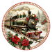 Christmas Train, DCO-102696, Sign For Wreath, 10" Metal Sign