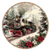 Christmas Train, DCO-102704, Sign For Wreath, 10" Metal Sign