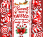 Christmas Tumbler Twisted 20 Oz Skinny Decoetumbler-299