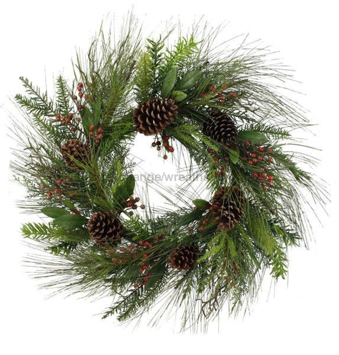 Christmas Wreath, Christmas Door Wreath, Winter Wreath, Traditional Wreath, Holiday Wreath,Christmas Decor, Christmas, XL Pine Wreath - DecoExchange