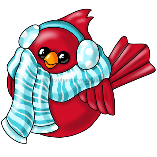 Chunky Cardinal Sign Winter Wood Sign Pcd-W-108 11 Wreath 22 Door Hanger