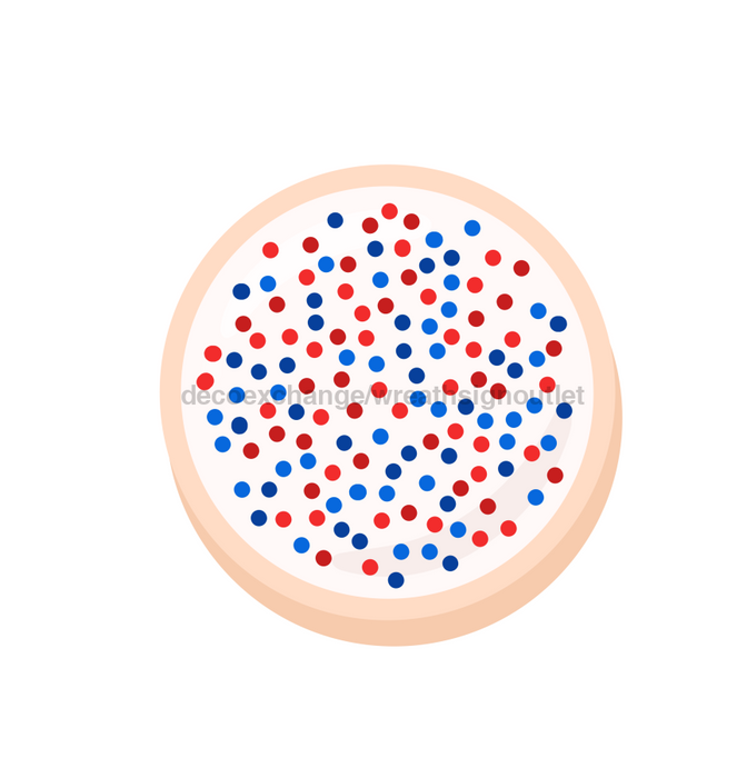 Cookie Door Hanger Classic White Sugar Decoe-W-903740-Dh 22’ Wood