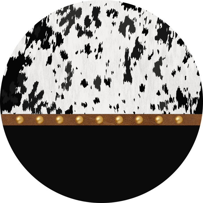 Cow Door Hanger Blank Dco-01362-Dh 18’ Round Wood