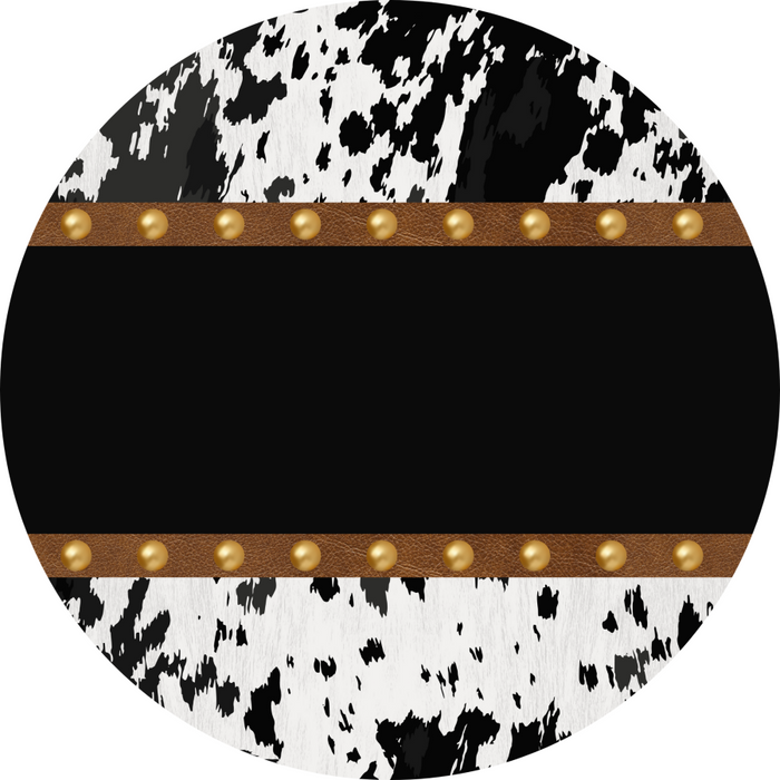 Cow Door Hanger Blank Dco-01369-Dh 18’ Round Wood